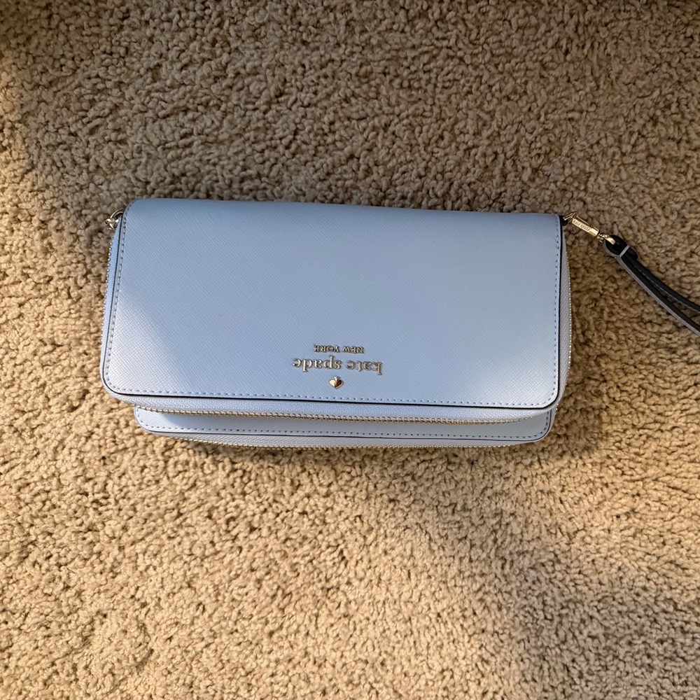 Kate Spade Sky Blue Wristlet Clutch